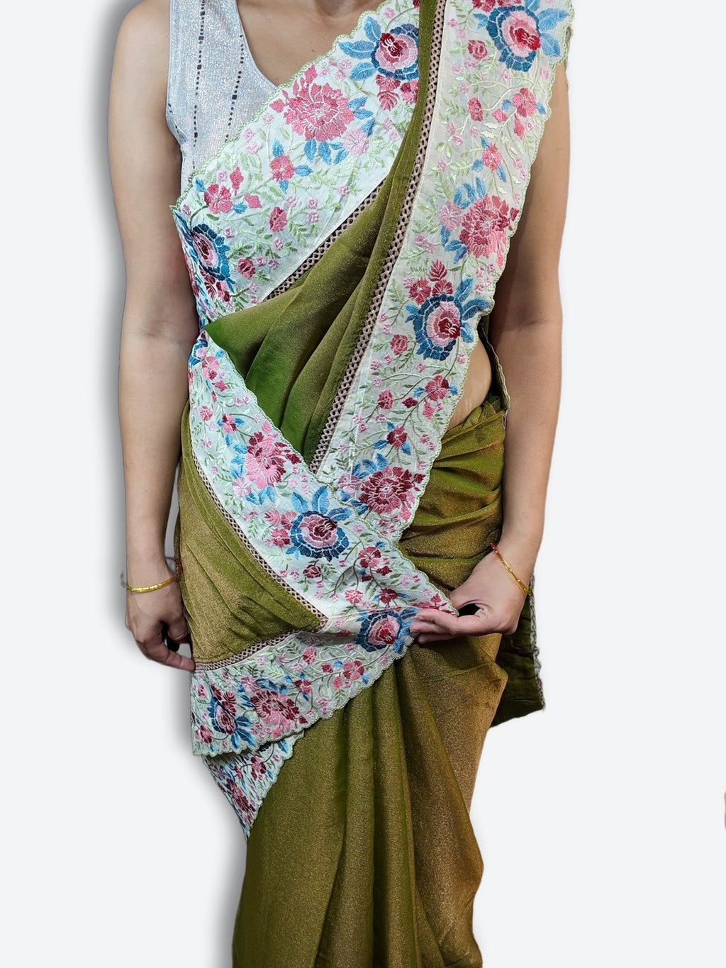 Sage Regal Exquisite Elegance Saree