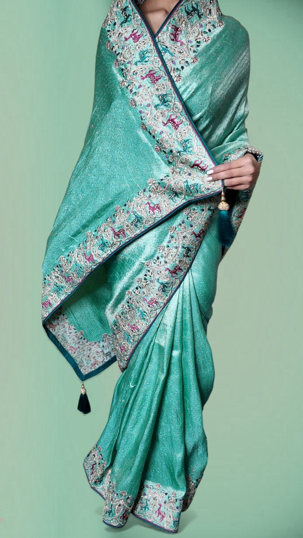 Jade Regal Exquisite Glamour Saree