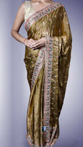Champagne Regal Opulent Heritage Saree