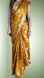 Pure Banarasi Silk Saree with Zari Butis & Pallu