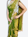 Emerald Regal Exquisite Bloom Saree