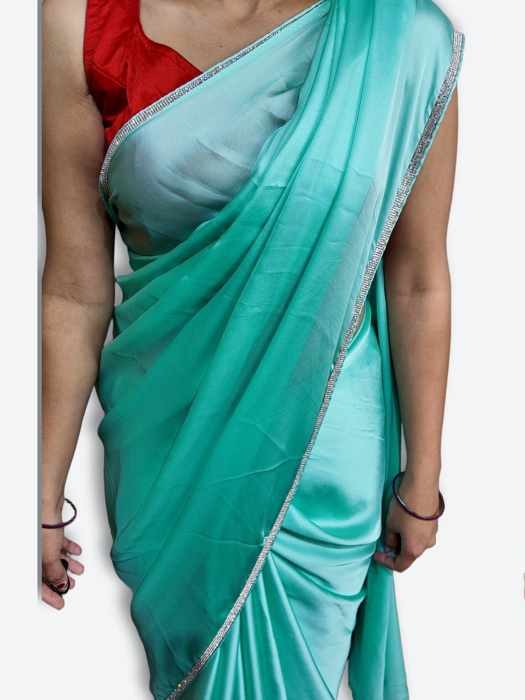 Azure Regal Opulent Graceful Saree