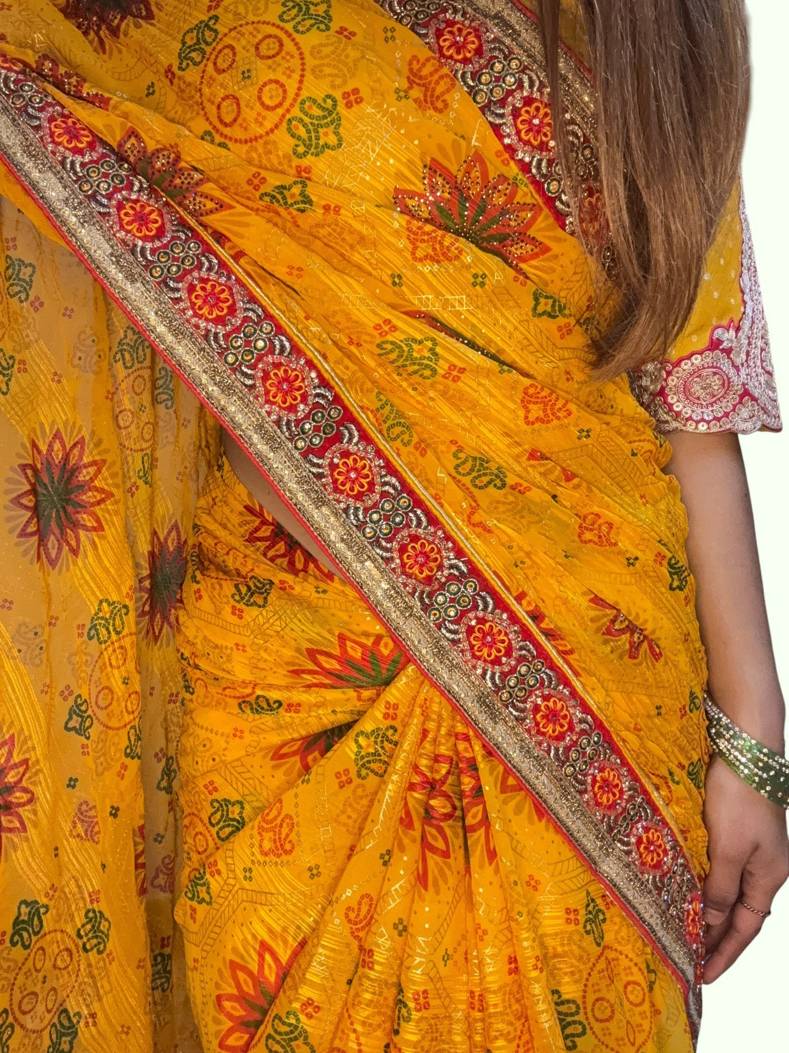Saffron Regal Opulent Heritage Saree