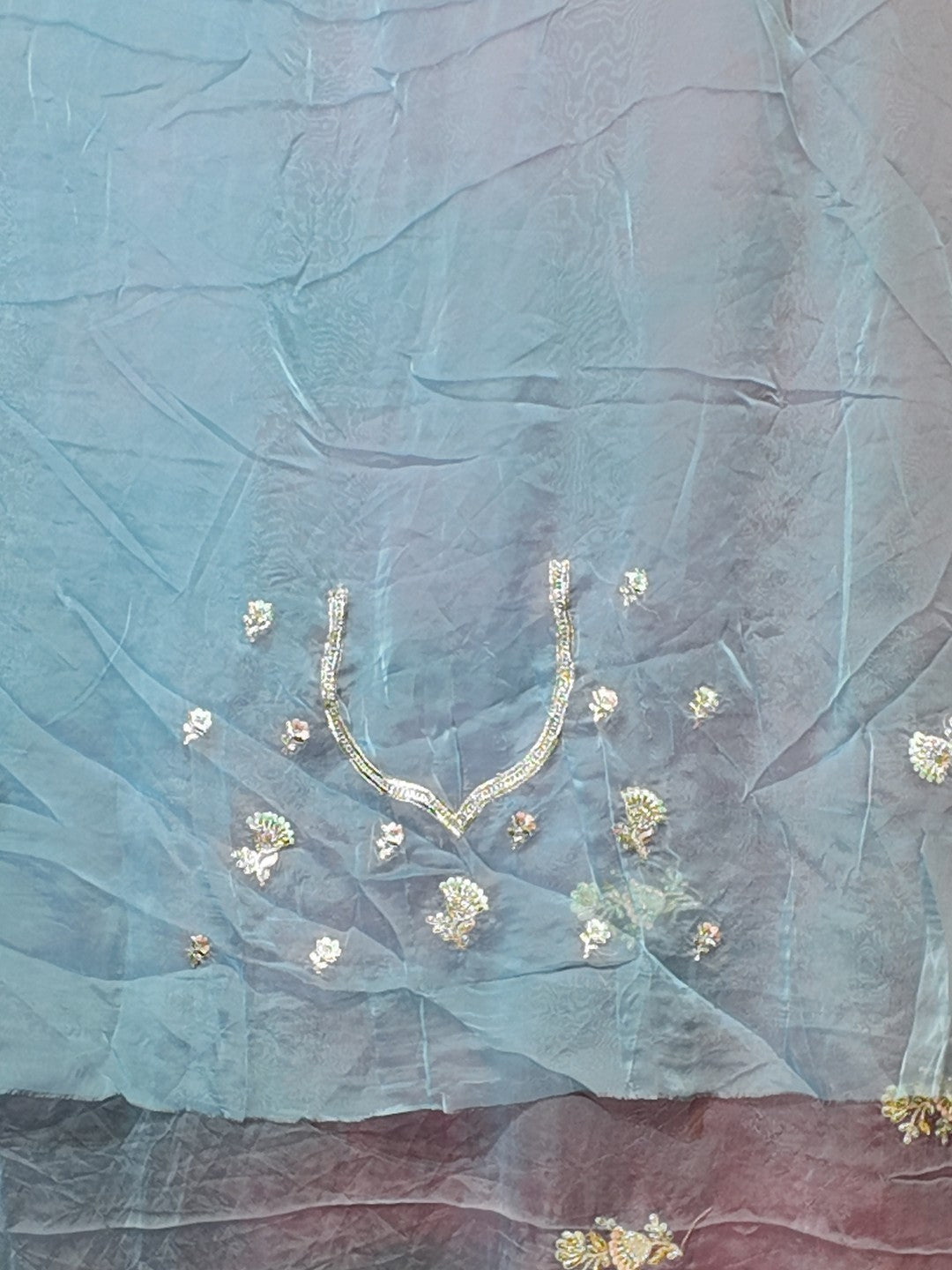 Azure Ethereal Regal Elegance Saree