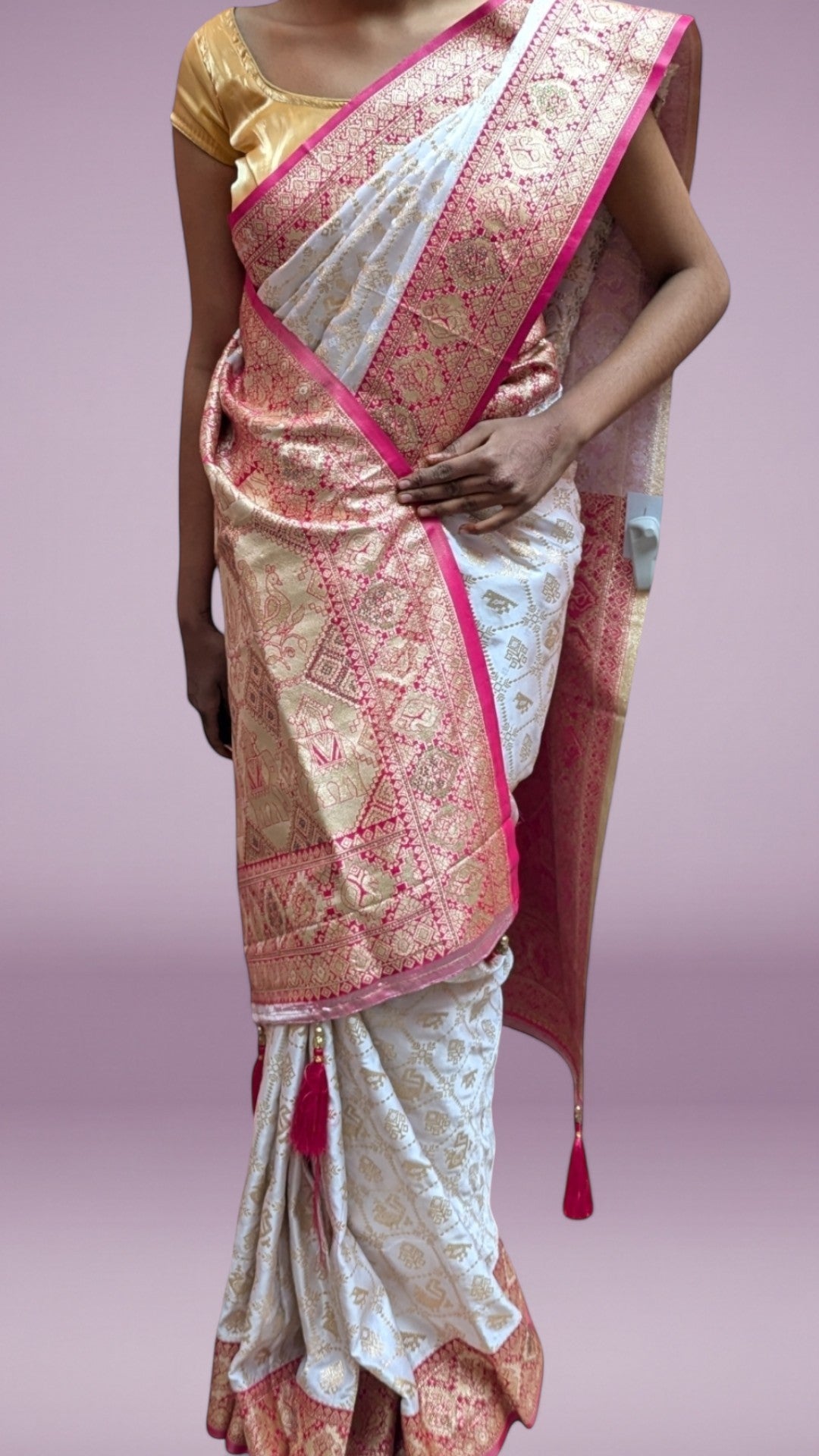 Ivory Regal Exquisite Heritage Saree