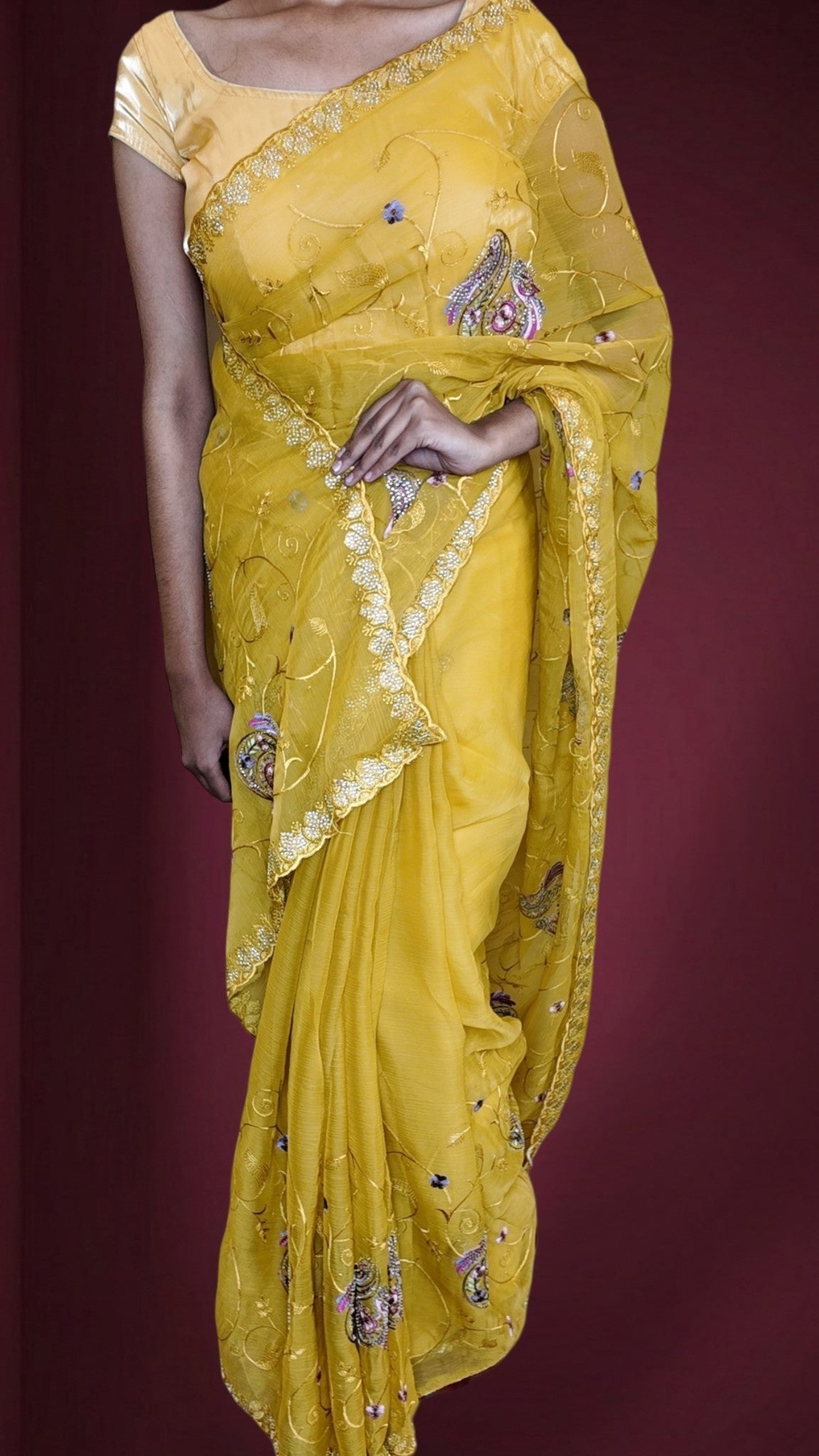 Saffron Regal Exquisite Glamour Saree
