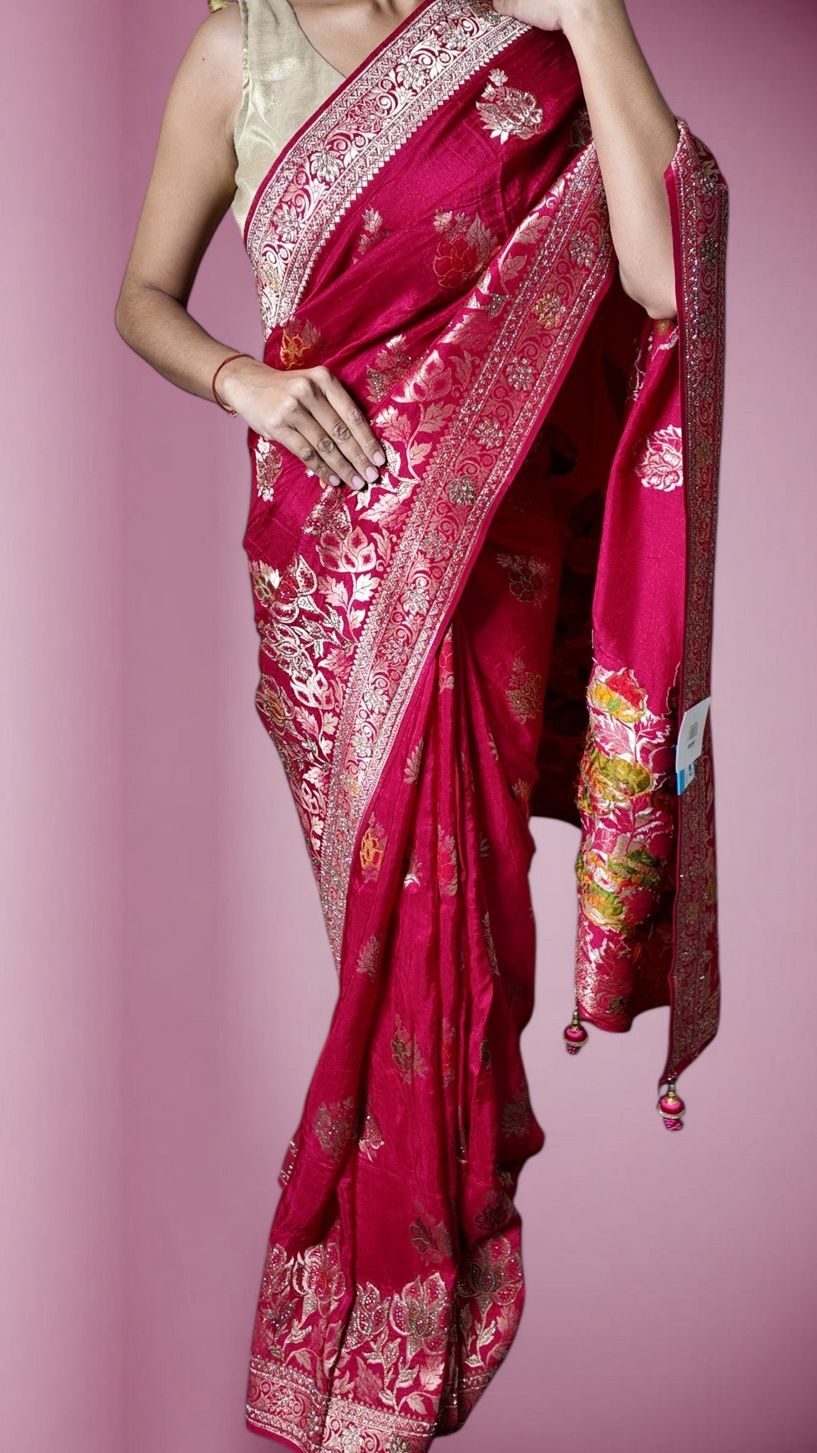Fuchsia Regal Opulent Heritage Saree