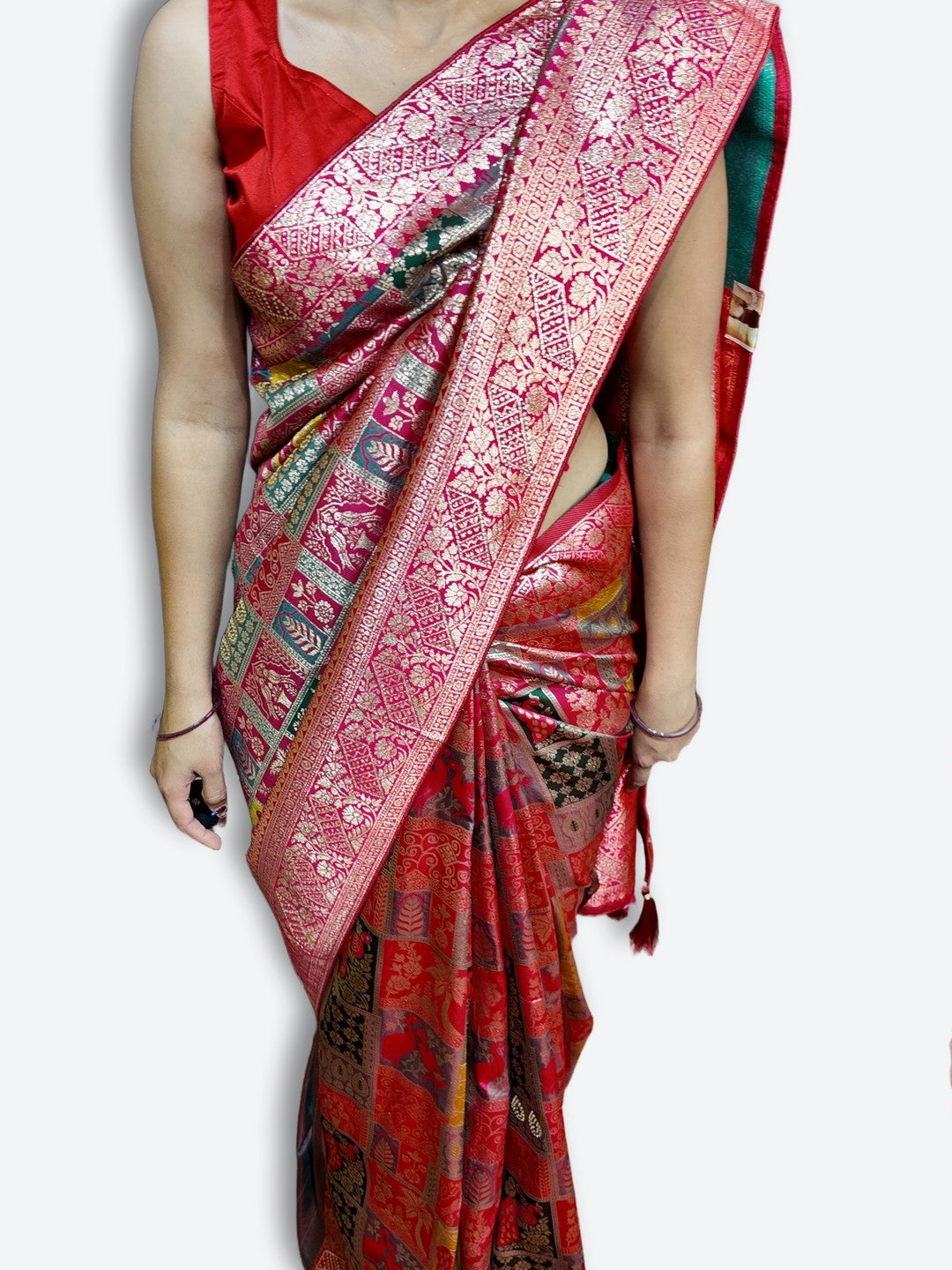 Fuchsia Regal Opulent Heritage Saree