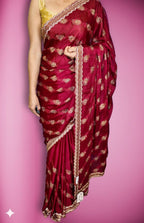 Bordeaux Regal Opulent Heritage Saree
