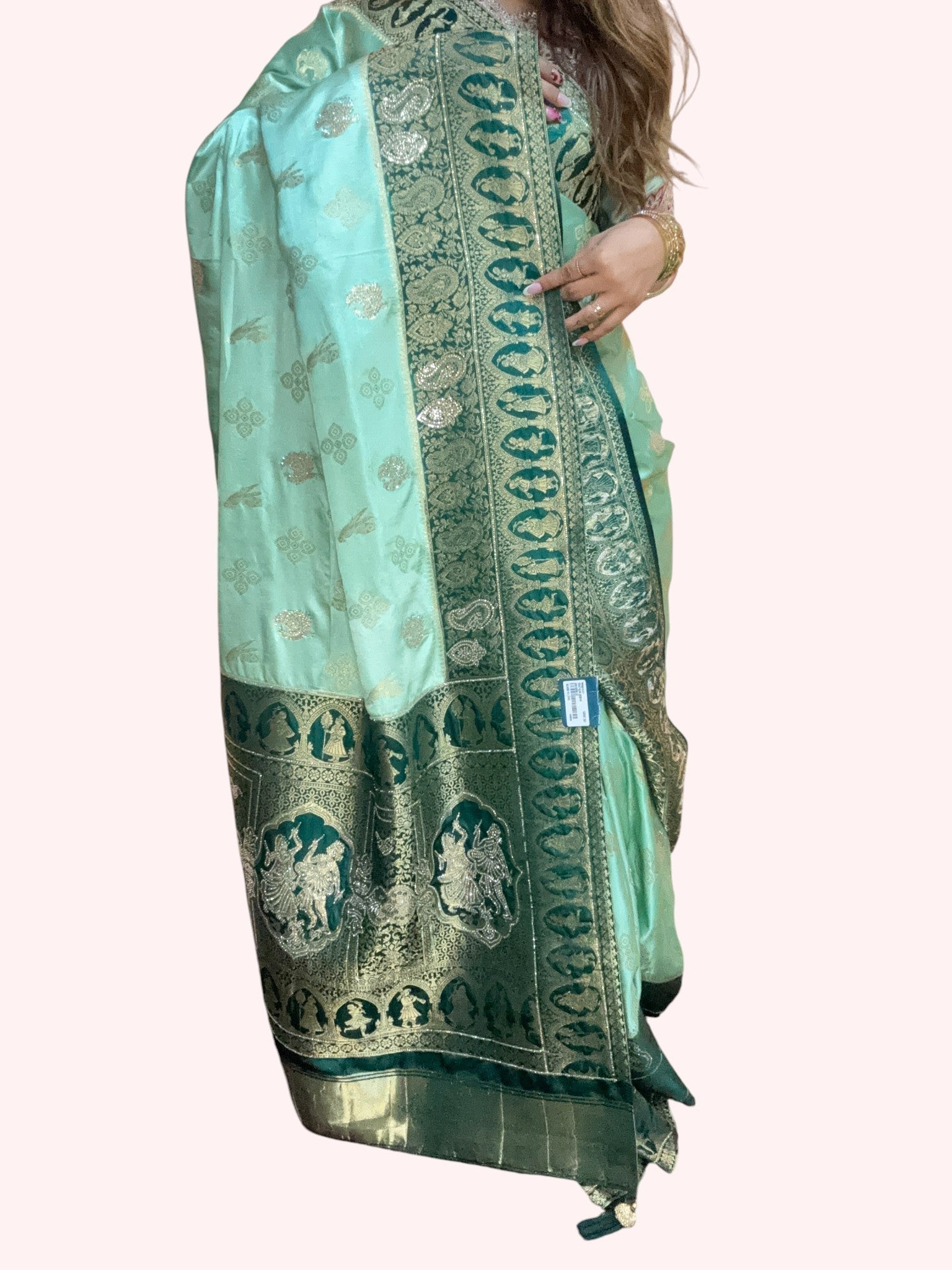 Mint Regal Opulent Heritage Saree