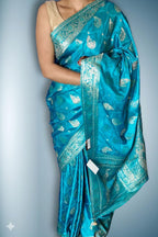 Azure Regal Opulent Heritage Saree