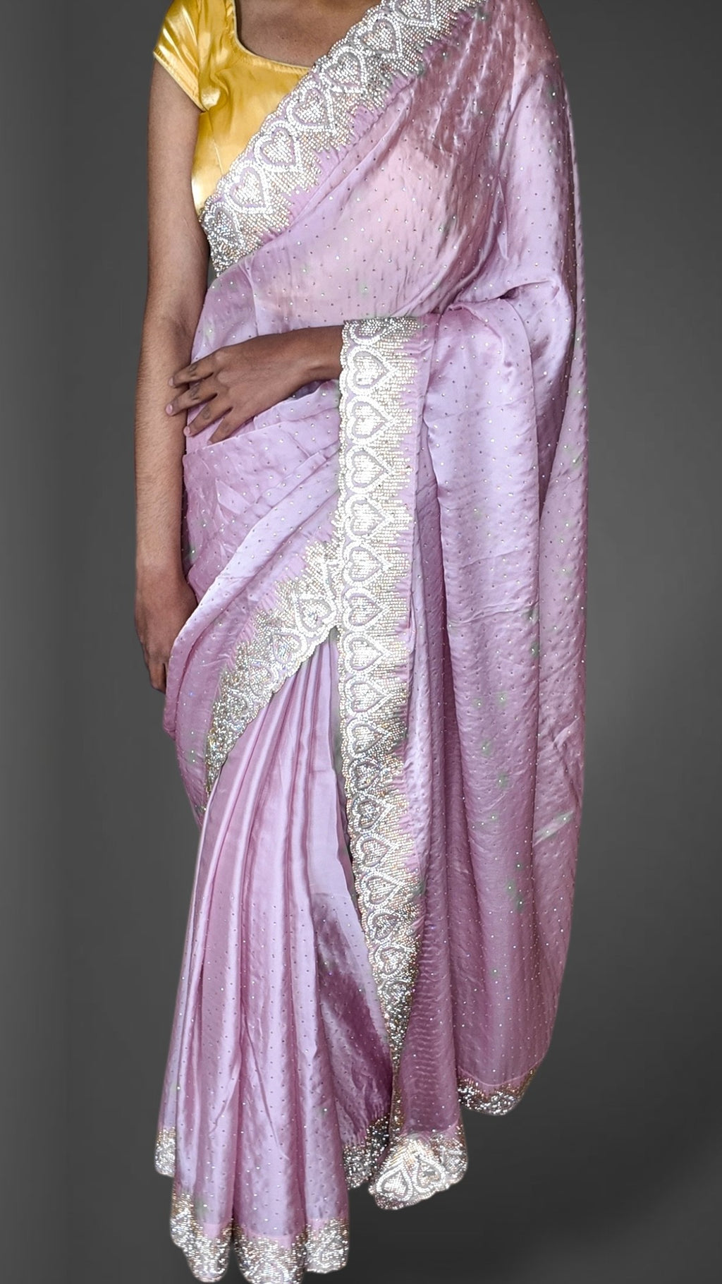 Orchid Celestial Radiant Elegance Saree