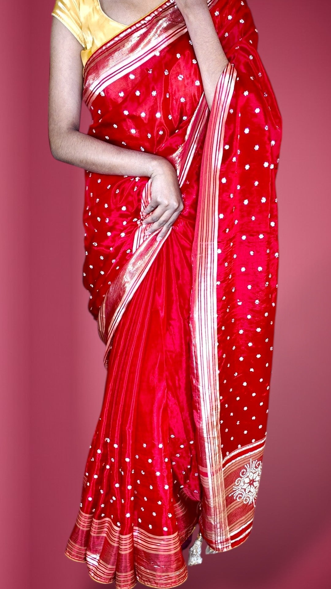 Crimson Regal Heritage Luxe Saree