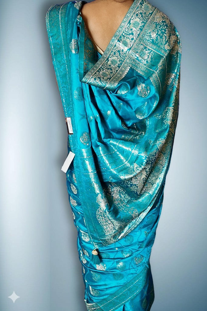 Azure Regal Opulent Heritage Saree