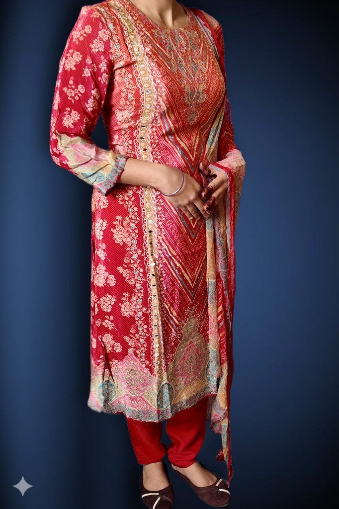 Crimson Regal Timeless Elegance Suit