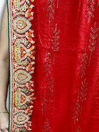 Crimson Regal Opulent Heritage Saree