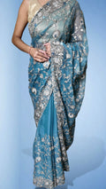 Sapphire Regal Opulent Couture Saree