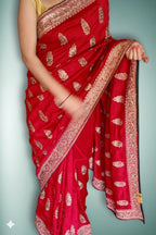 Crimson Regal Heritage Luxe Saree
