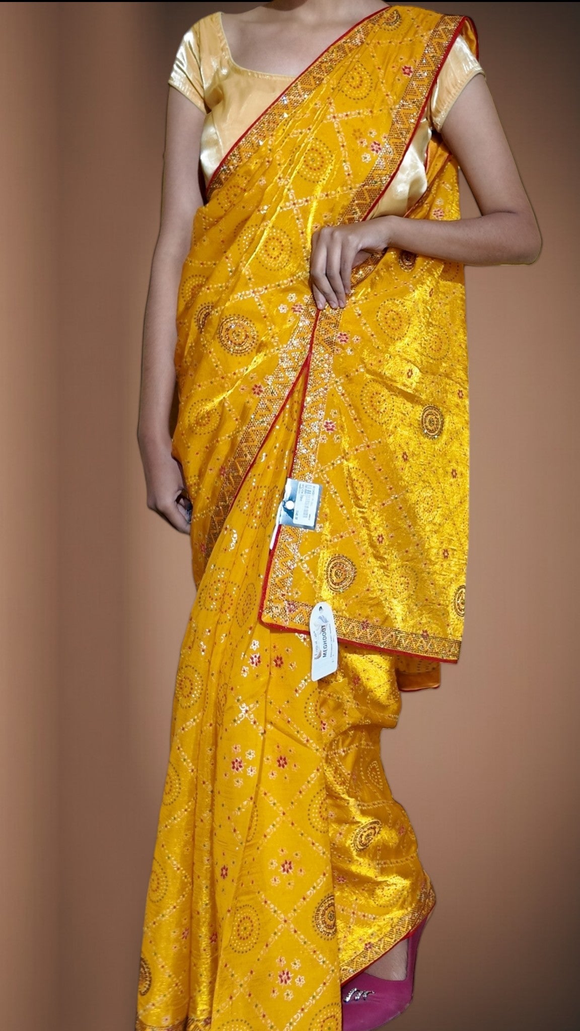 Saffron Regal Opulent Heritage Saree