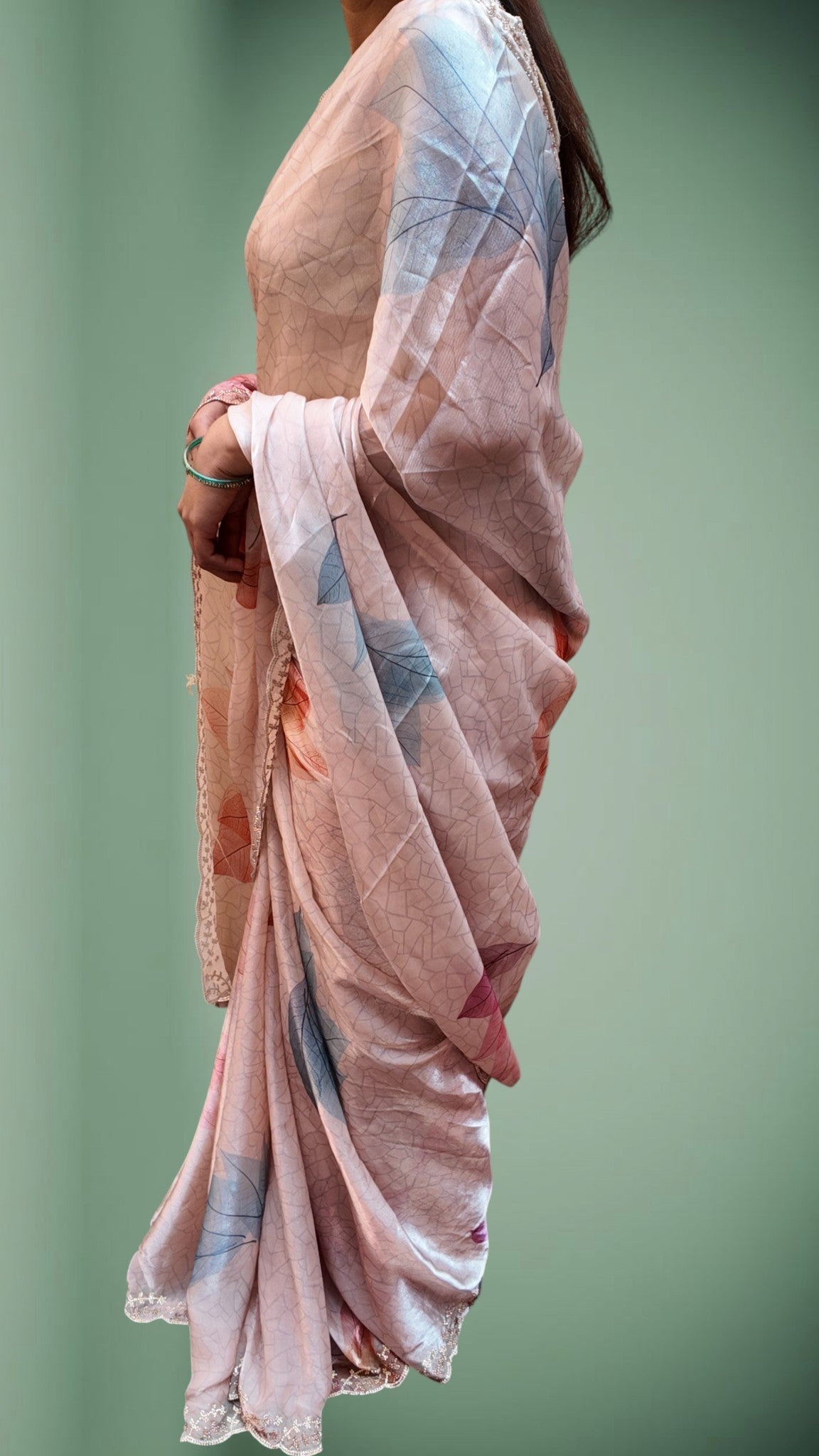 Blush Ethereal Graceful Charm Saree