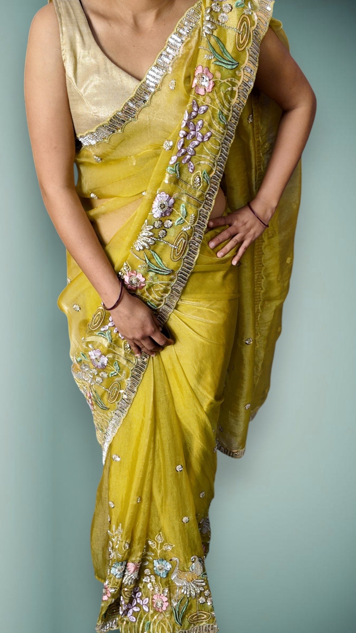Saffron Regal Exquisite Couture Saree