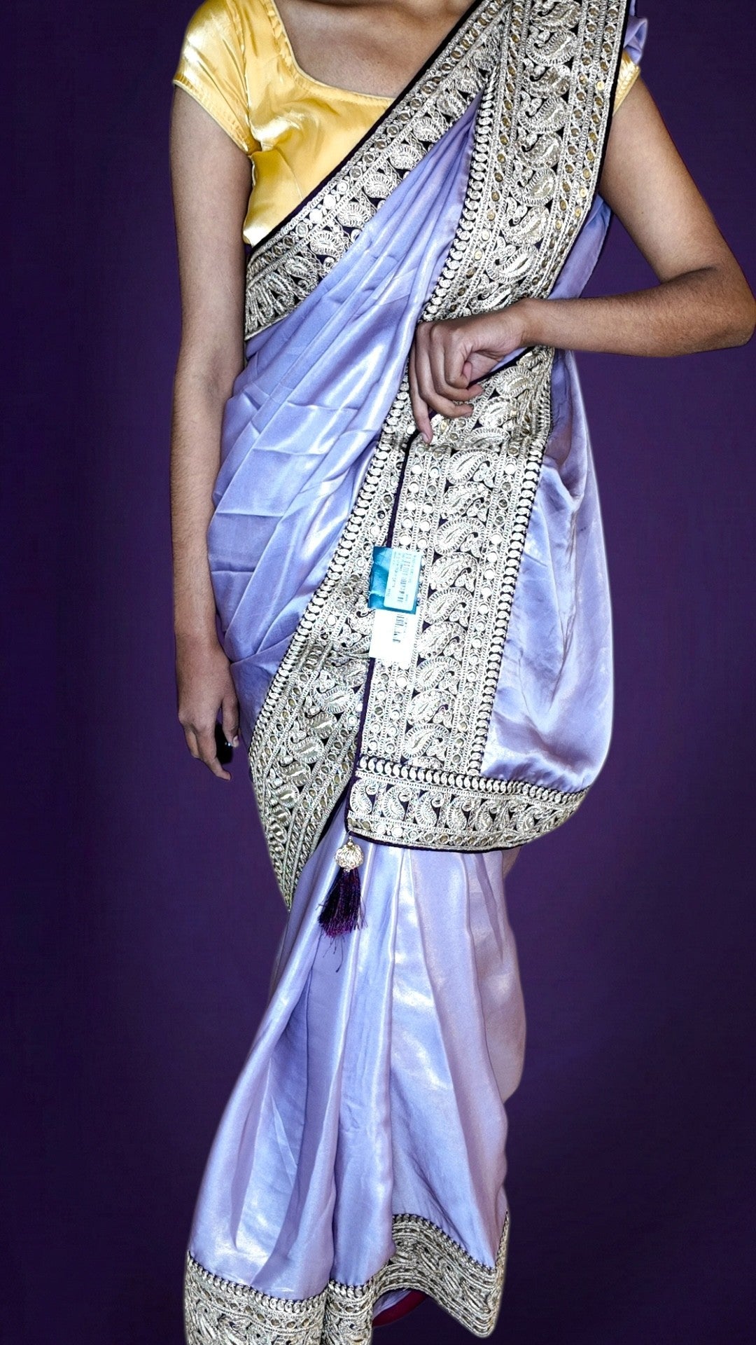 Orchid Celestial Regal Elegance Saree
