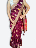 Bordeaux Regal Heritage Luxe Saree