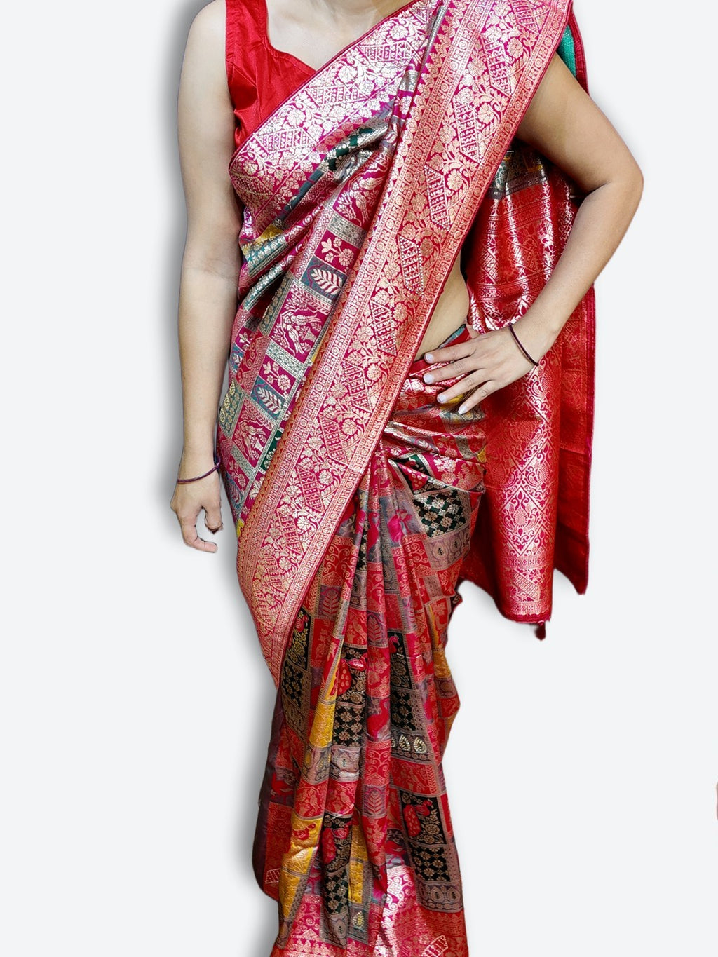 Fuchsia Regal Opulent Heritage Saree