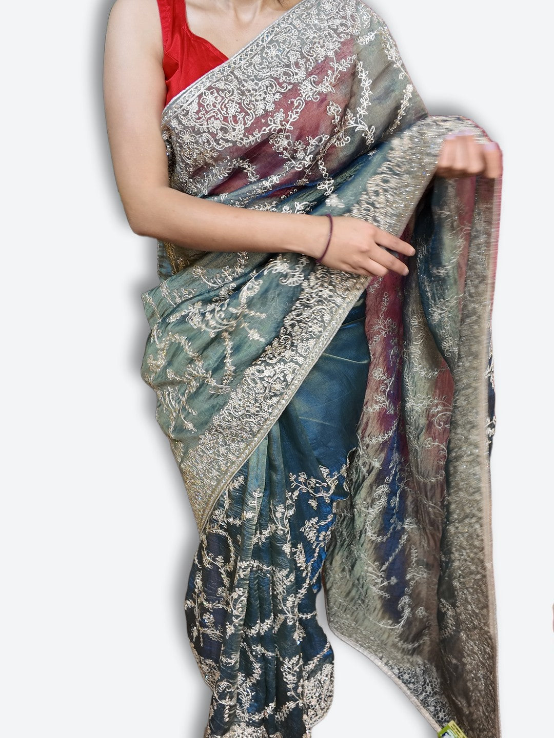 Jade Regal Opulent Elegance Saree