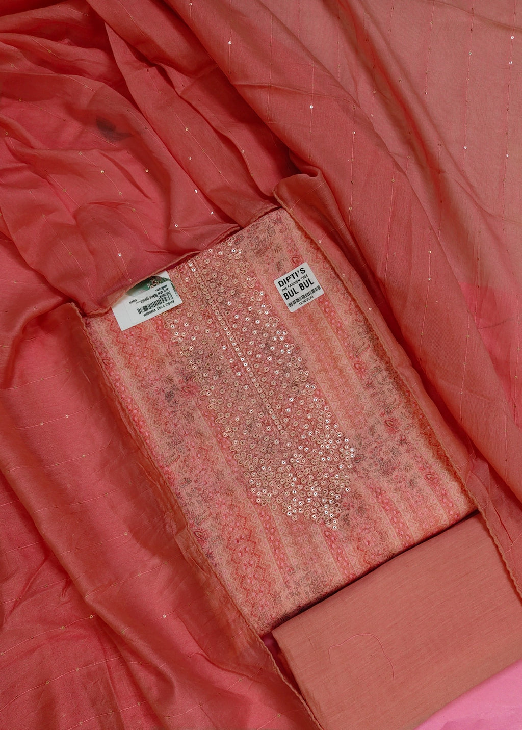 Coral Radiant Majestic Couture Suit
