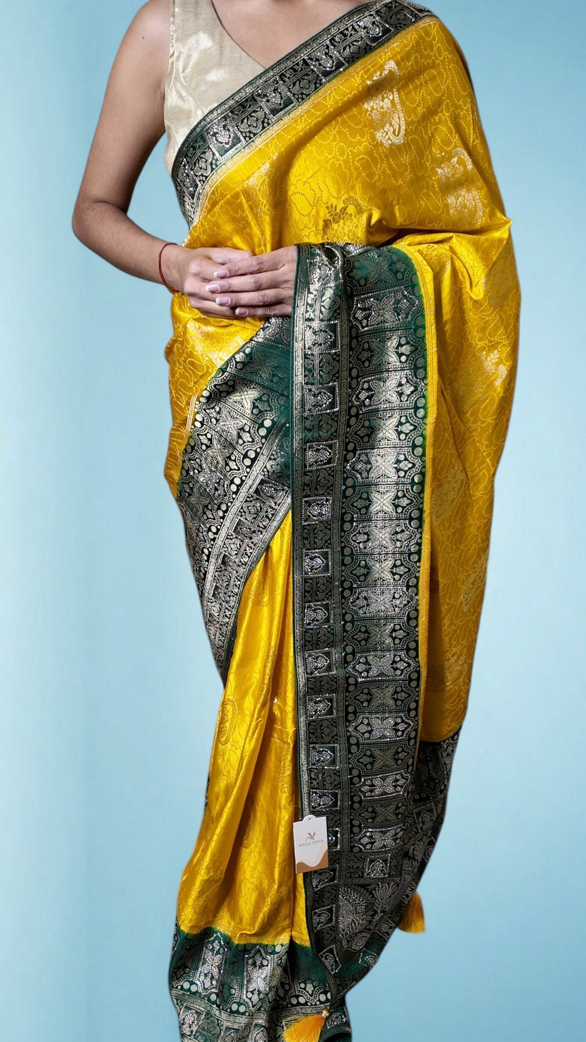 Saffron Regal Opulent Heritage Saree