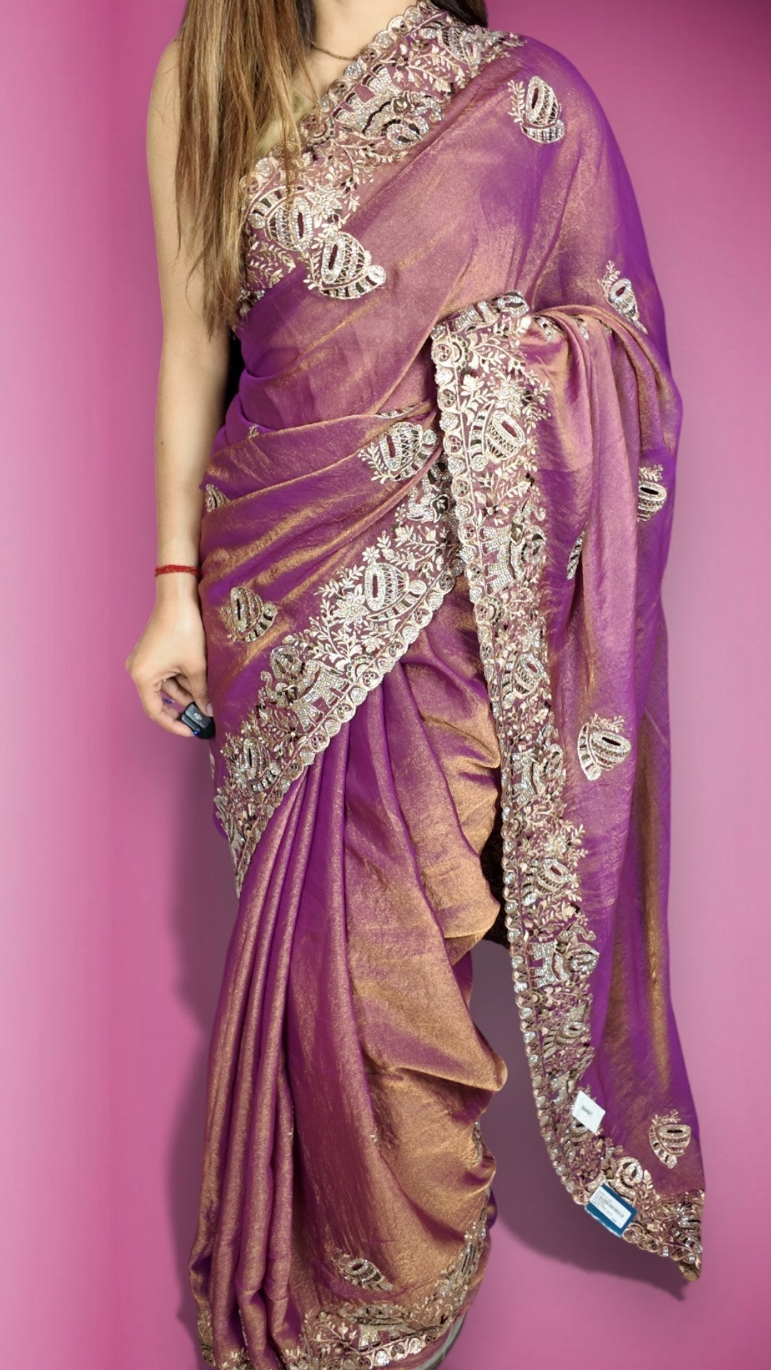 Amethyst Regal Exquisite Couture Saree