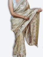 Champagne Timeless Regal Couture Saree