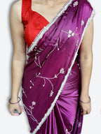 Amethyst Regal Exquisite Bloom Saree