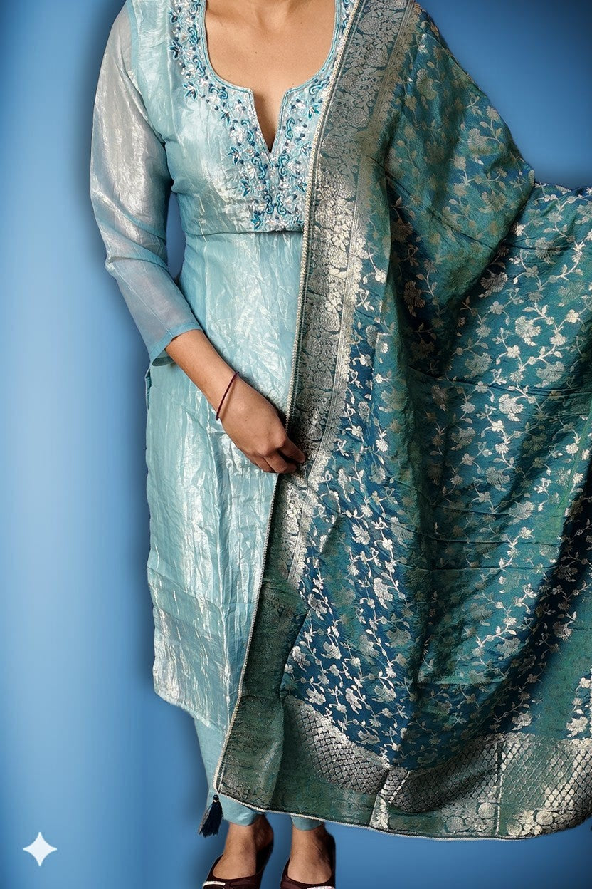 Azure Regal Opulent Charm Suit