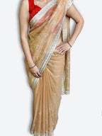 Champagne Radiant Exquisite Bridal Saree