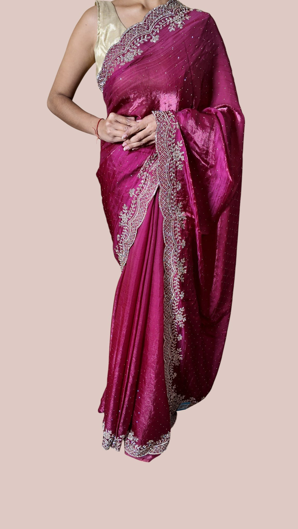 Fuchsia Regal Exquisite Couture Saree