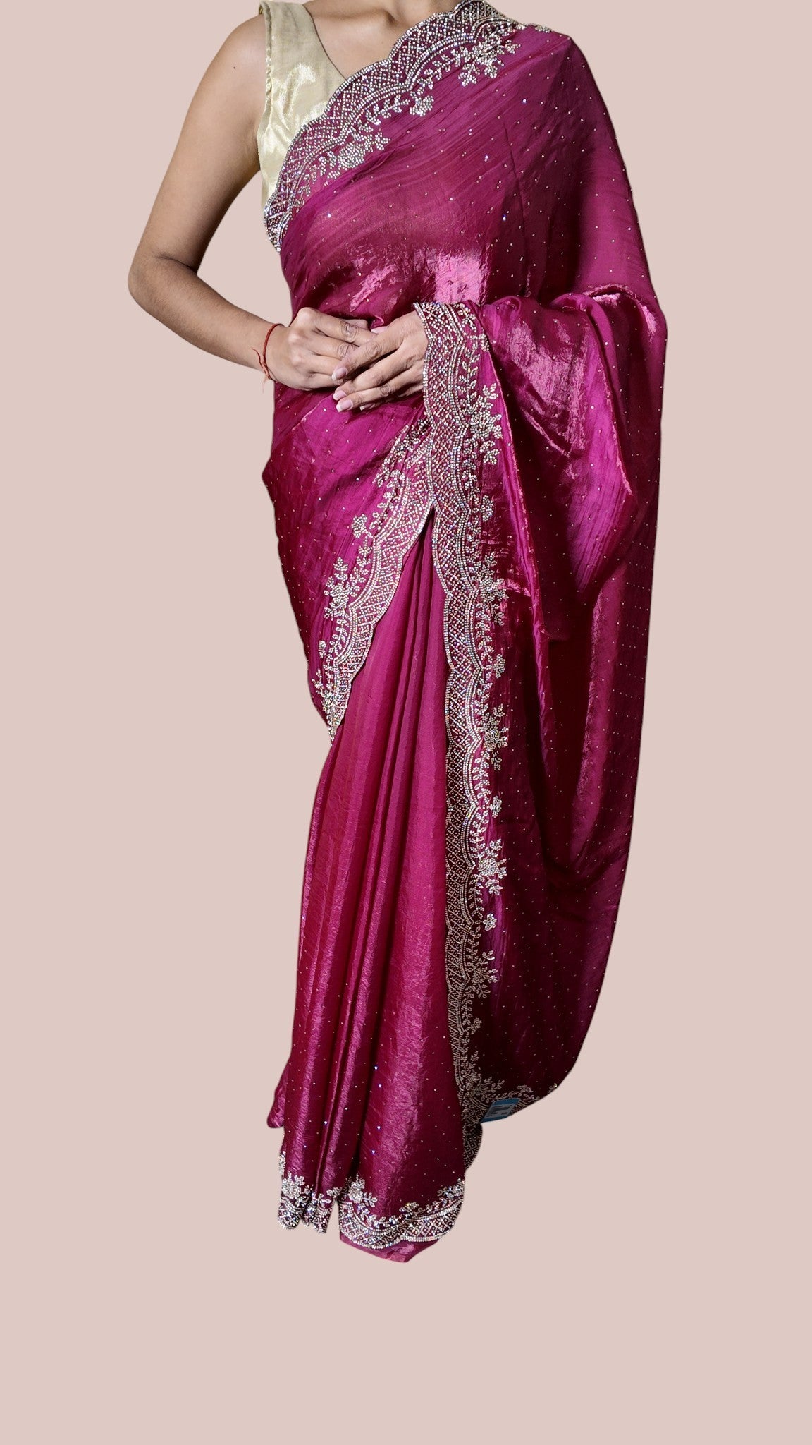 Fuchsia Regal Exquisite Couture Saree