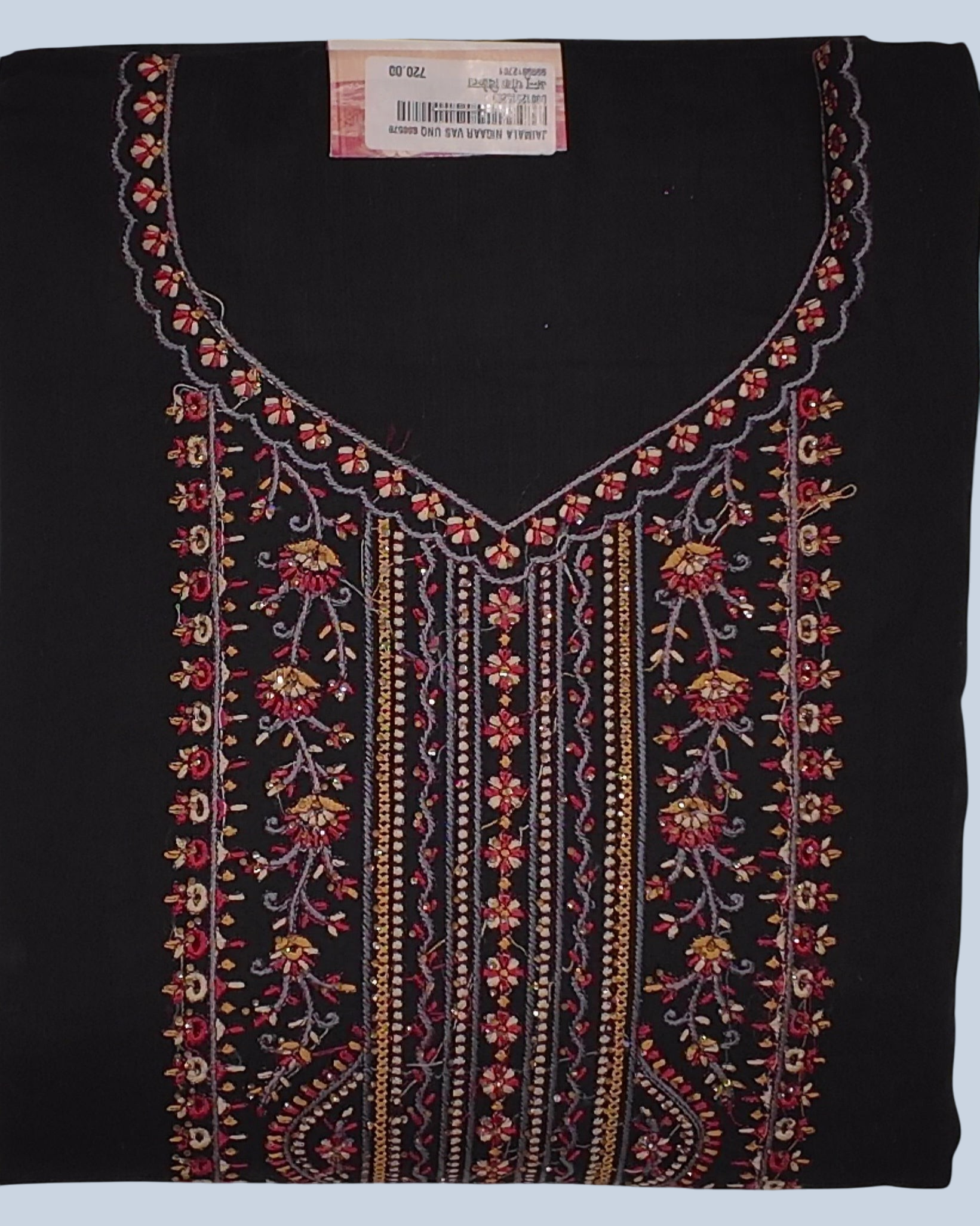 Artful Floral Heritage Unstitched Suit for Every Occasion", - Image 1_no_bg_no_bg