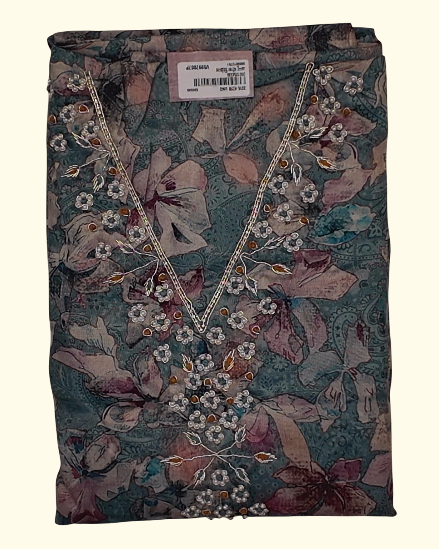 Blossom Elegance: Exquisite Floral Unstitched Suit", - Image 1_no_bg_no_bg