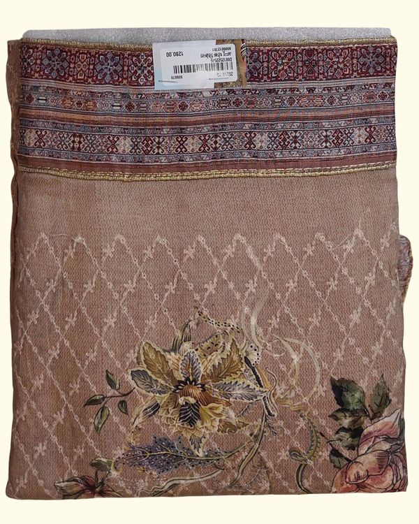 Blossom Tapestry Unstitched Suit - Embrace Timeless Grace", - Image 1_no_bg