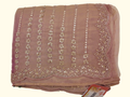 Blush Pink Sequined Saree with Floral Embroidery", - Image 1_no_bg