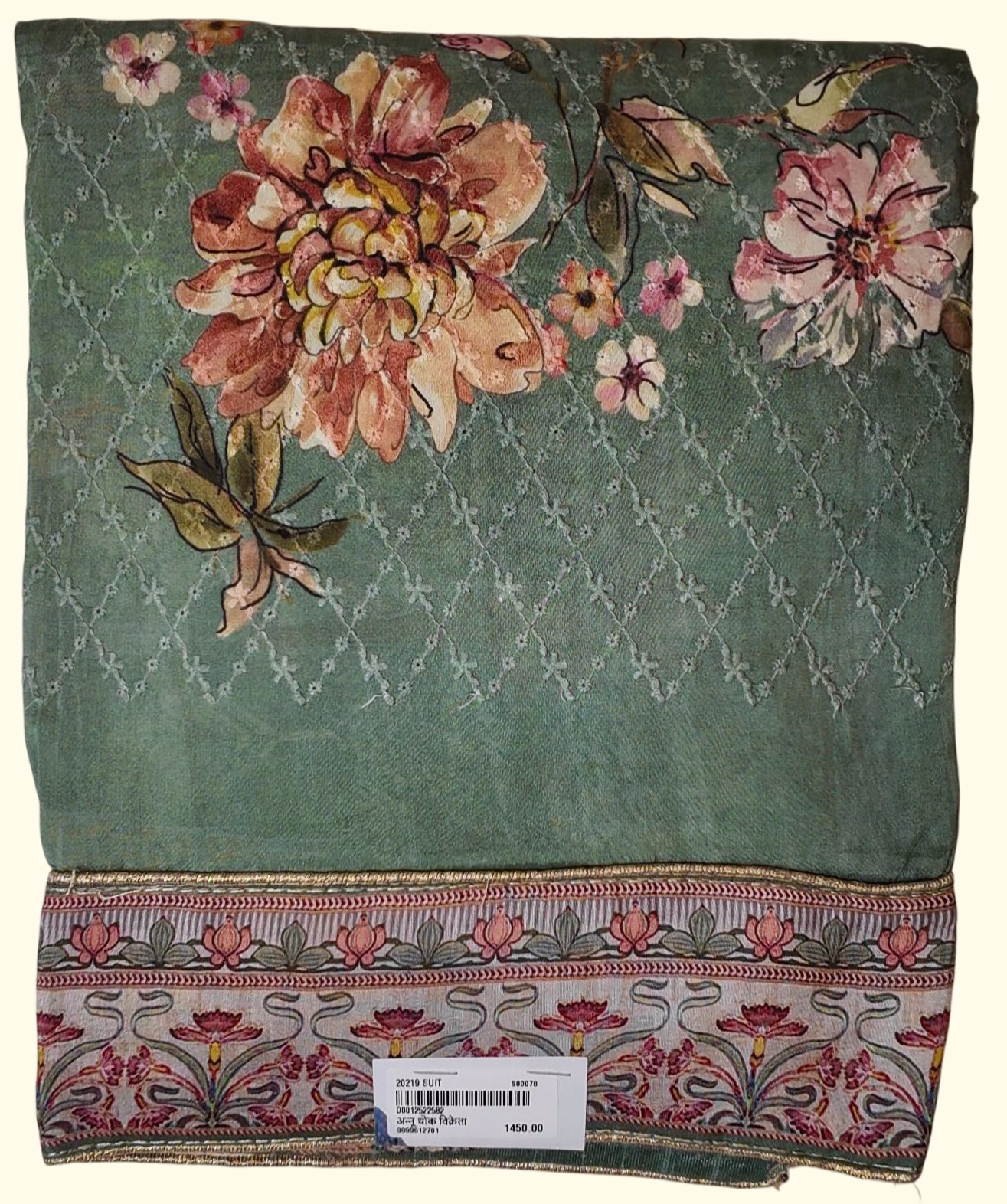 Chic Floral Unstitched Suit for Festive Celebrations", - Image 1_no_bg