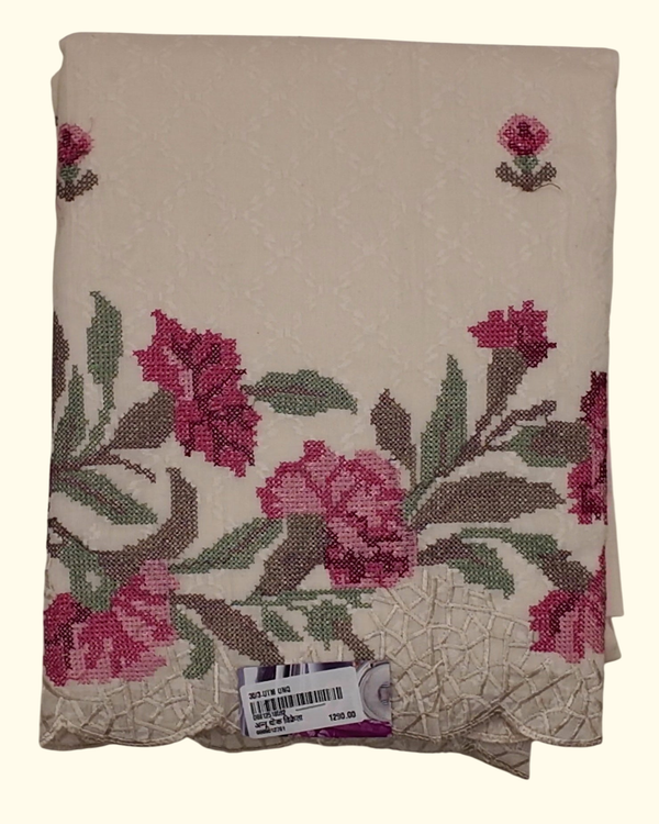 Classic Floral Charm Unstitched Suit for Festive Gatherings", - Image 1_no_bg