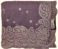 Elegant Lavender Saree with Intricate Paisley Embroidery", - Image 1_no_bg