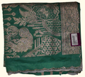 Emerald Allure: Exquisite Zari Work Festive Saree", - Image 1_no_bg