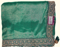 Ethereal Emerald Drape with Intricate Gold Accents", - Image 1_no_bg