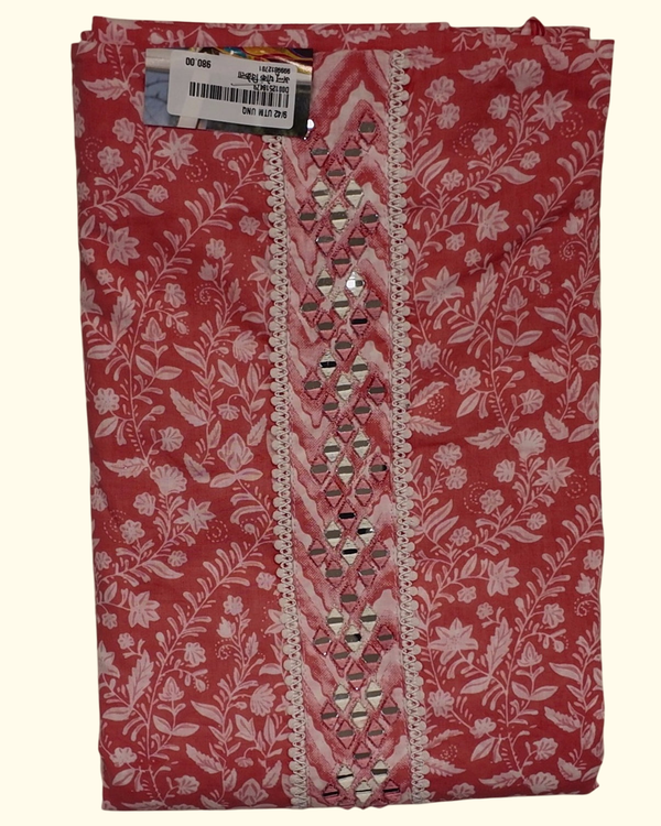 Floral Fantasy: Unstitched Suit with Mirror Accents", - Image 1_no_bg