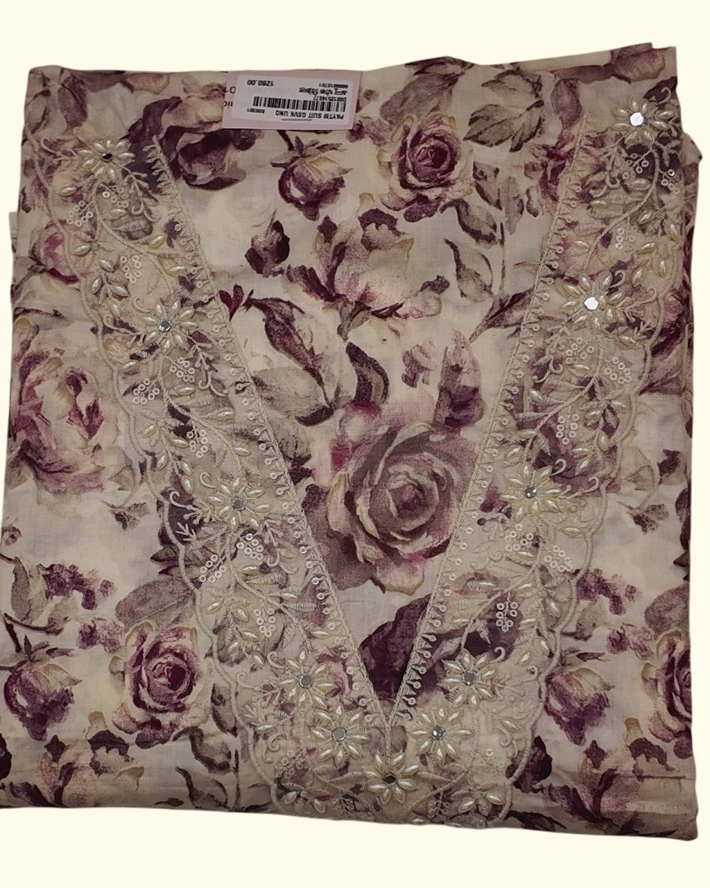 Floral Symphony: Unstitched Suit for Chic Celebrations", - Image 1_no_bg