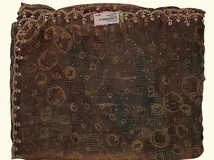 Golden Glimmer: Ethnic Charm in Exquisite Drape", - Image 1_no_bg